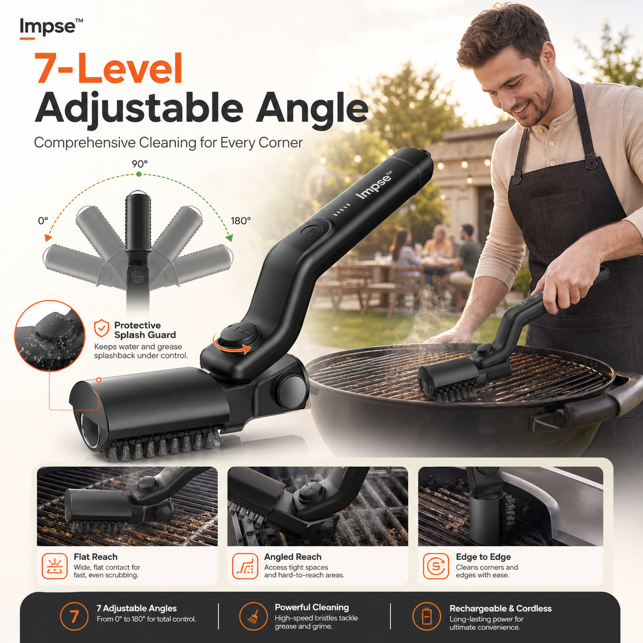 Impsse™ Premium Electric Grill Brush