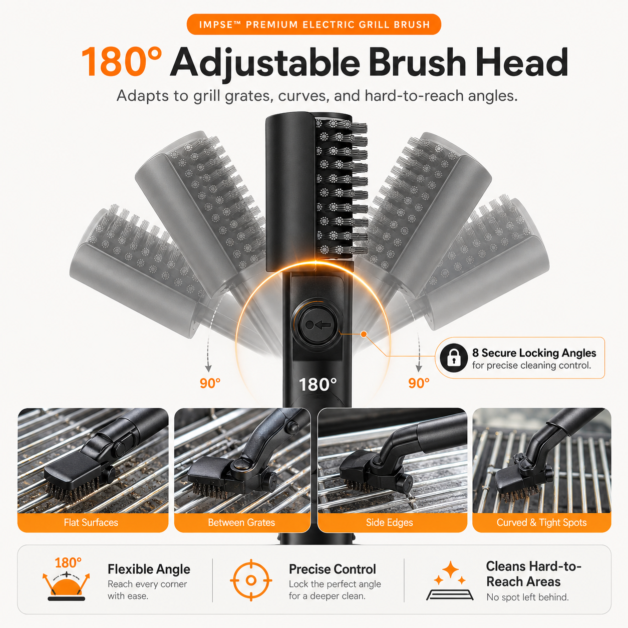 Impsse™ Premium Electric Grill Brush