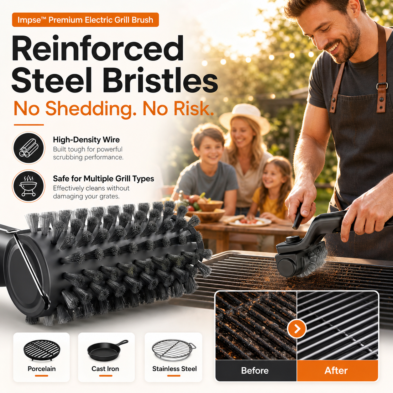 Impsse™ Premium Electric Grill Brush