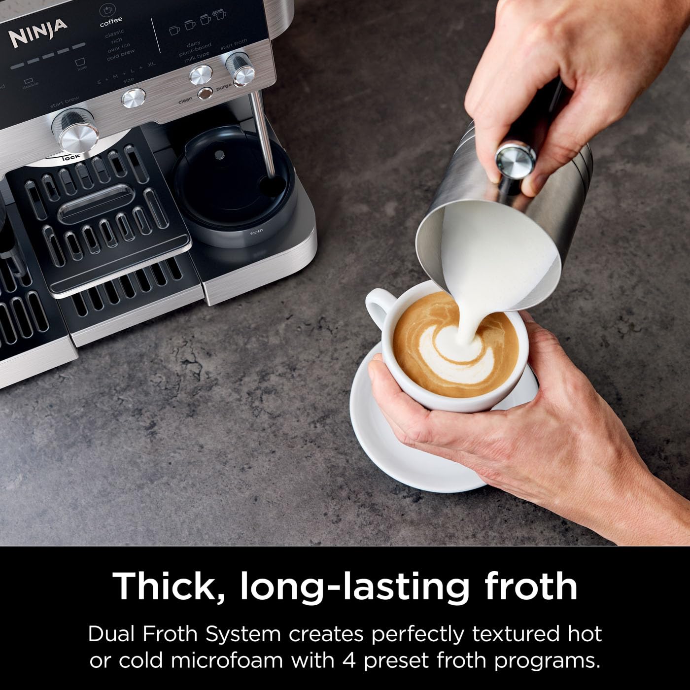 Luxe Premier 3-in-1 Coffee Machine, Latte, Cappuccino, Cold Brew & Espresso Maker With Built in Bean Grinder