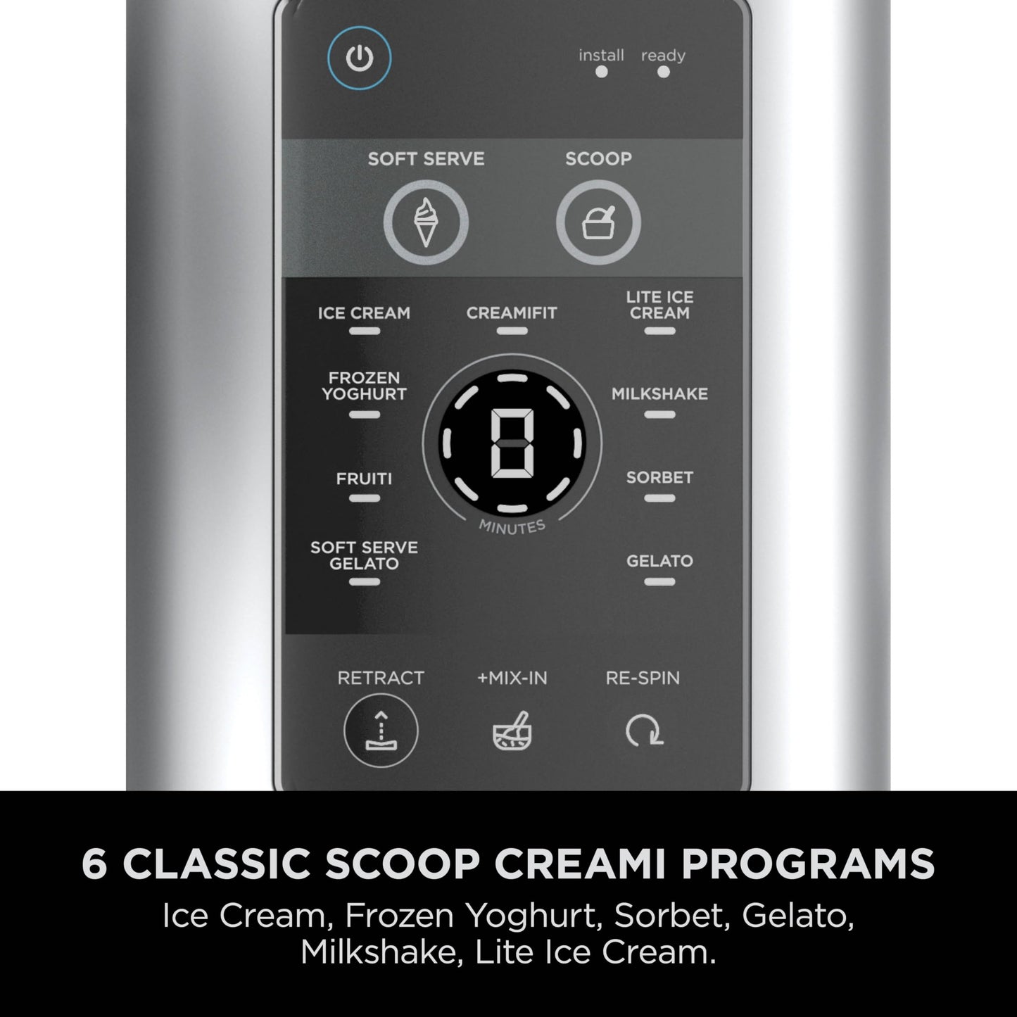 CREAMi Scoop and Swirl Soft Serve and Ice Cream Maker with 2x Tubs, 13 Functions, Makes Ice Cream