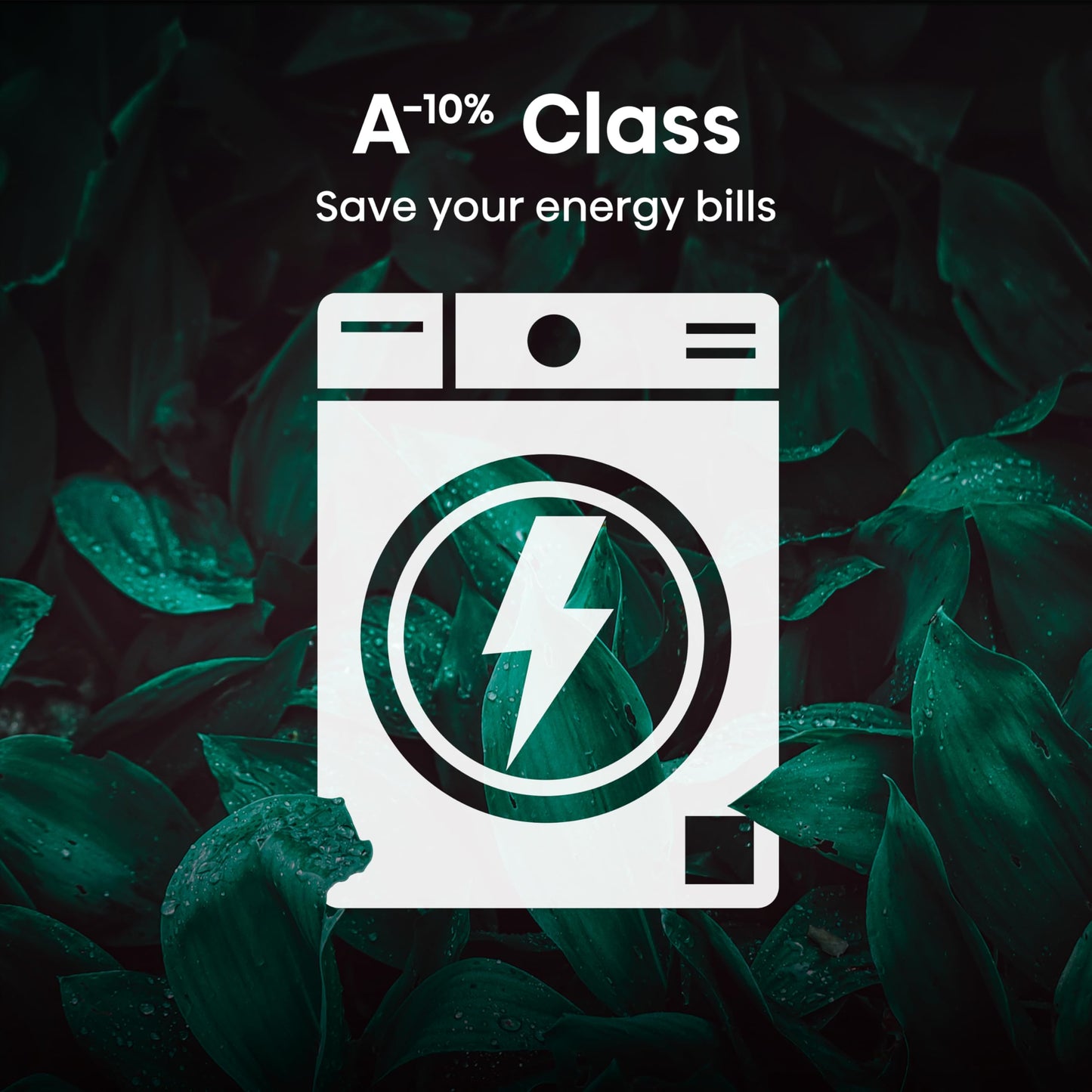 1Q Series WF1Q9041BW Freestanding 9 KG Front Load Washing Durable Inverter Machine, Steam Wash