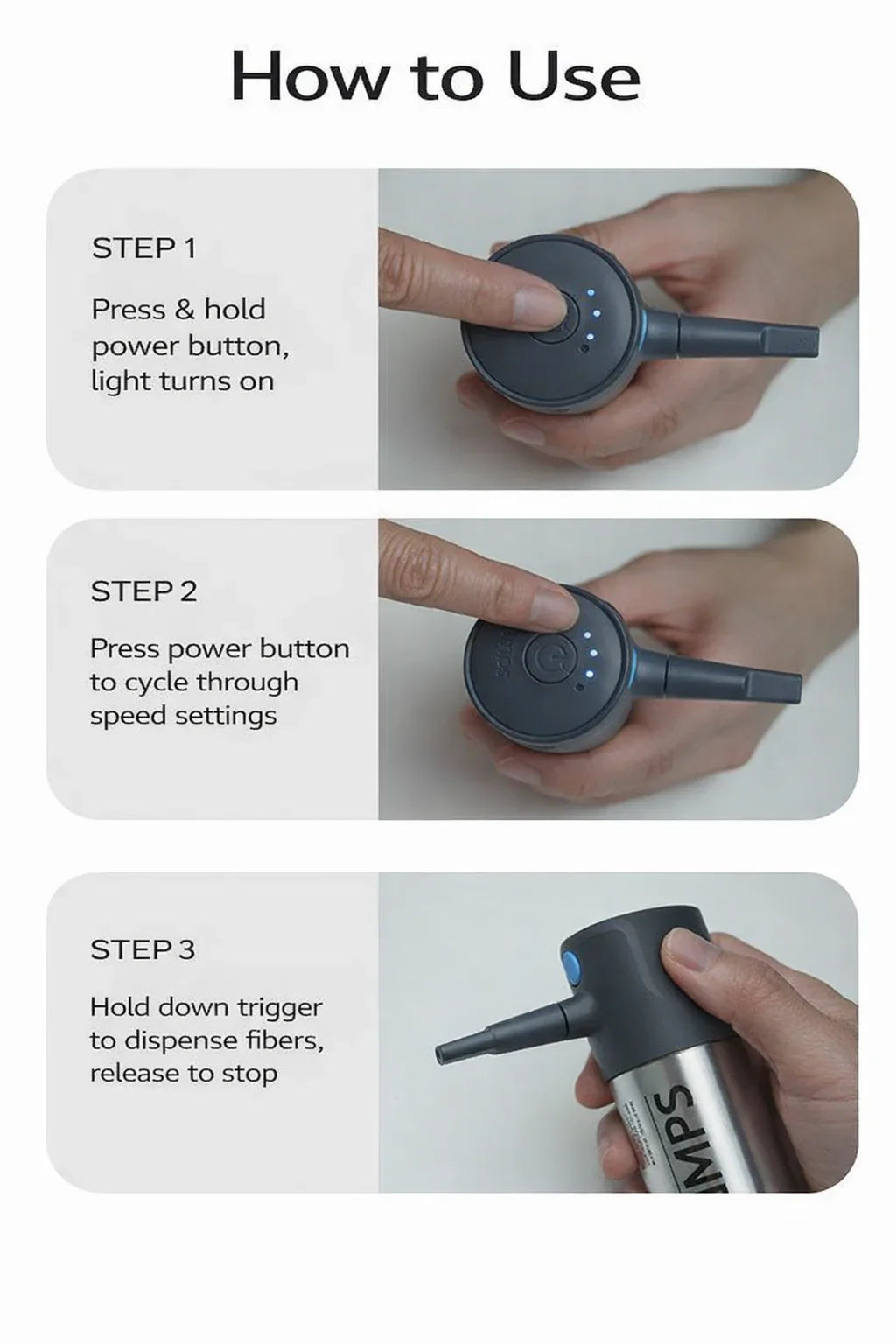 Electric Hair Fiber Spray